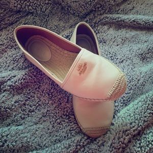 COACH | Cream 'rhodelle'  Espadrille Skimmer Flats